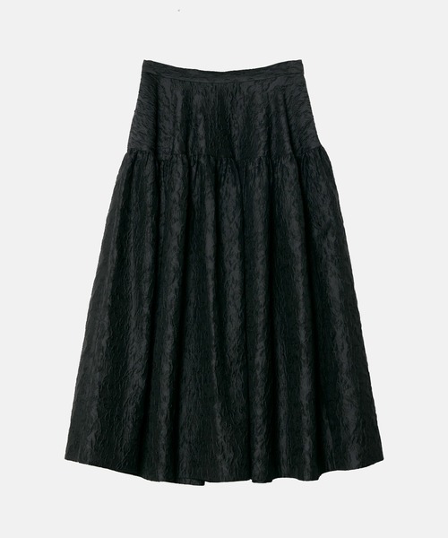 LE CIEL BLEU（ルシェルブルー）の「ジャカードフリルスカート / Jacquard Full Skirt（スカート・レディース・ライトグレー/ブラック・40/38/36/34）」の8枚目の写真