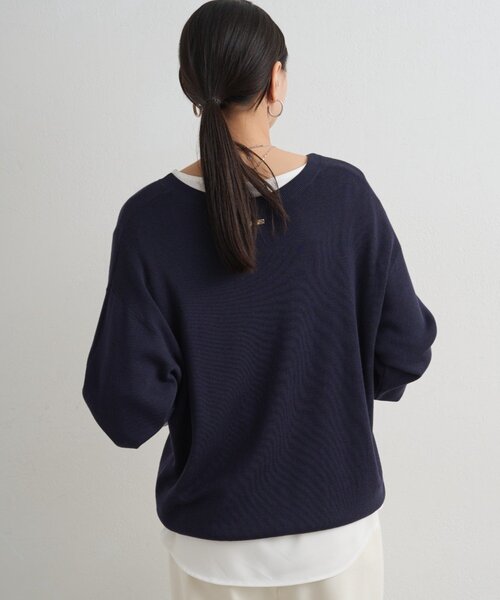 LOUNGEDRESS(ラウンジドレス)の「ディープVニット(ニット/セーター・レディース・レッド/ベージュ・FREE)」の18枚目の写真