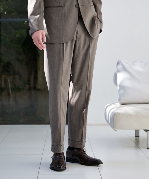 GLOBAL WORK（グローバルワーク）の「ストレッチTWパンツ/Salon de GW/600872（スラックス・メンズ・グレイッシュベージュ/ネイビー/モカ/チャコールグレー・MEDIUM/SMALL/X-LARGE/LARGE）」の17枚目の写真