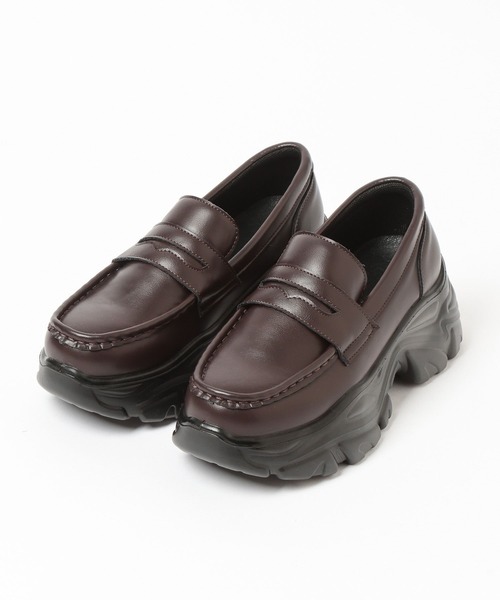 LOWRYS FARM(ローリーズファーム)の「ボリュームローファー 634544(ローファー・レディース・ブラック/ブラウン/ブラウン系その他3・MEDIUM/LARGE)」の2枚目の写真