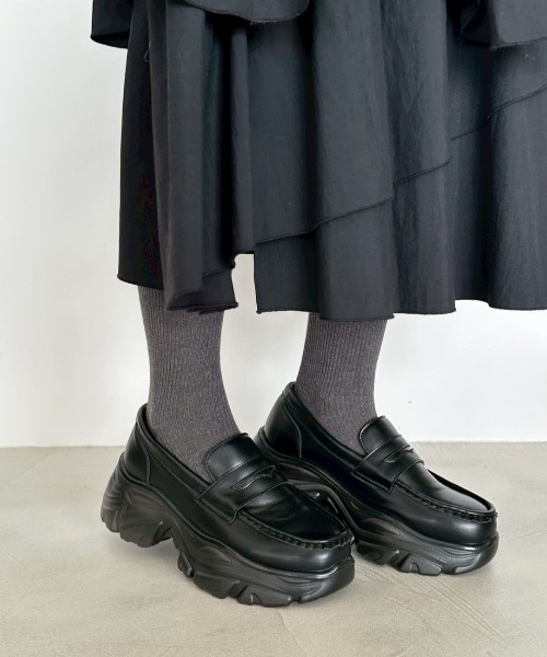 LOWRYS FARM（ローリーズファーム）の「ボリュームローファー　634544（ローファー・レディース・ブラウン/ブラック/ブラウン系その他3・MEDIUM/LARGE/SMALL）」の21枚目の写真