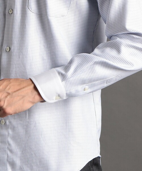 MONSIEUR NICOLE（ムッシュニコル）の「【ex/tra】MONTI クレリックドレスシャツ（ビジネスシャツ・メンズ・ブルー/サックスブルー・MEDIUM/LARGE/X-LARGE/SMALL）」の6枚目の写真