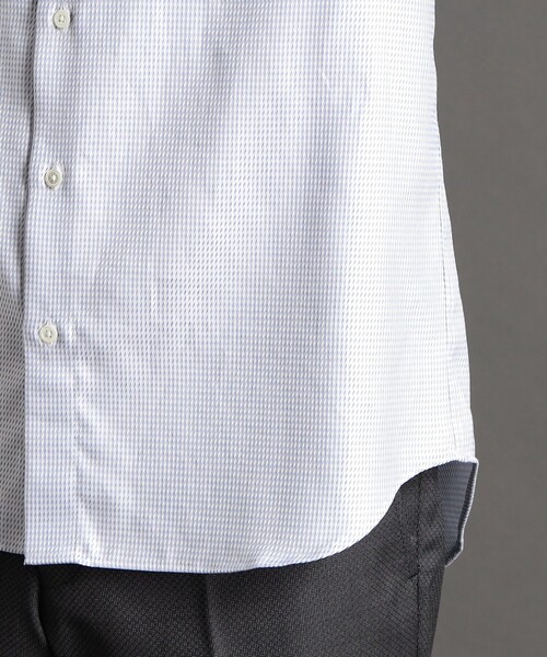 MONSIEUR NICOLE（ムッシュニコル）の「【ex/tra】MONTI クレリックドレスシャツ（ビジネスシャツ・メンズ・ブルー/サックスブルー・MEDIUM/LARGE/X-LARGE/SMALL）」の5枚目の写真