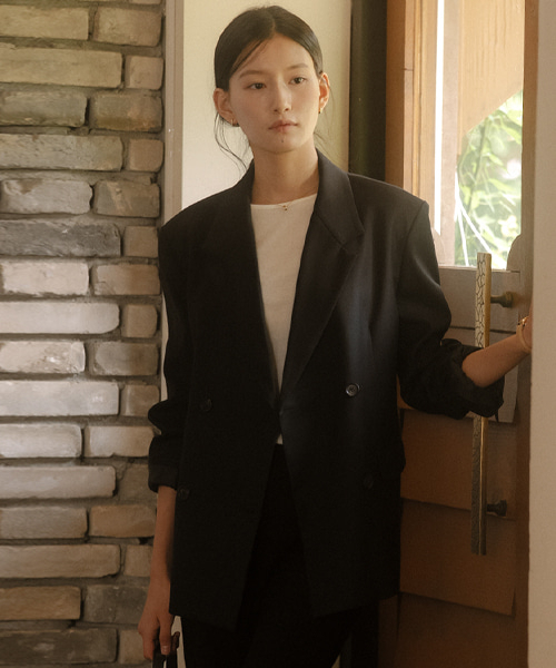 Double button jacket TIFA03JK02_Black