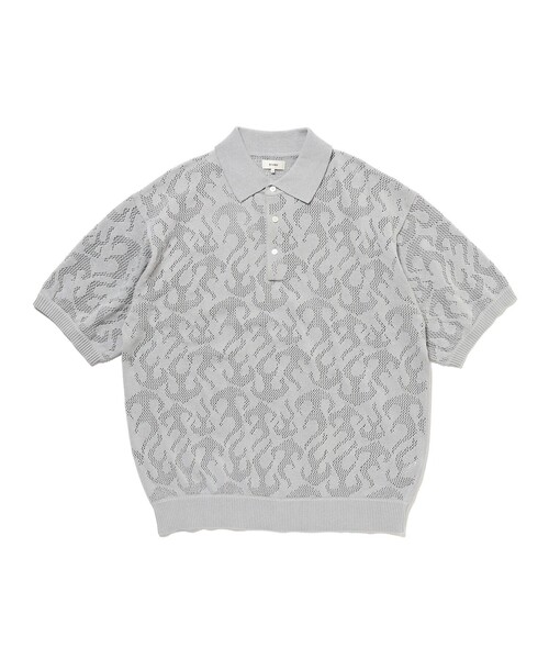 BEAMS（ビームス）の「12ゲージ メッシュポロシャツ（ポロシャツ・メンズ・ライトグレー/ロイヤルブルー・S/M/L/XL）」の3枚目の写真