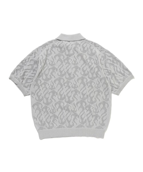 BEAMS（ビームス）の「12ゲージ メッシュポロシャツ（ポロシャツ・メンズ・ライトグレー/ロイヤルブルー・S/M/L/XL）」の8枚目の写真