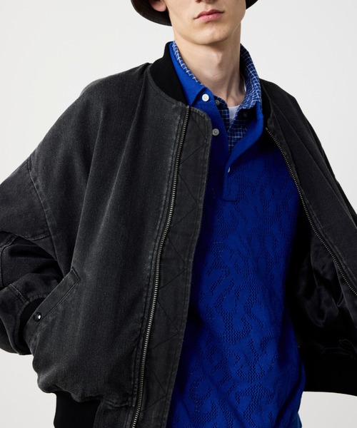 BEAMS（ビームス）の「12ゲージ メッシュポロシャツ（ポロシャツ・メンズ・ライトグレー/ロイヤルブルー・S/M/L/XL）」の12枚目の写真