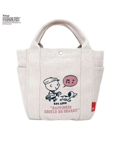 Vintage PEANUTS（ビンテージピーナッツ）の「ルートート / IP.デリ.ピーナッツ-0X（トートバッグ・レディース・グリーン/グレー/ホワイト系その他・FREE）」の2枚目の写真