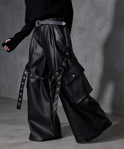 Ryoooコラボ】ゴウヒハトメベルトカーゴパンツ（カーゴパンツ）｜Ellno