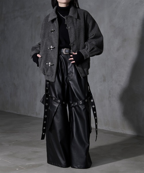 Ellno Loset(エルノロゼット)の「【Ryoooコラボ】ゴウヒハトメベルトカーゴパンツ(カーゴパンツ・メンズ・ブラック・SMALL/LARGE/MEDIUM)」の3枚目の写真