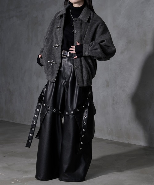 Ellno Loset(エルノロゼット)の「【Ryoooコラボ】ゴウヒハトメベルトカーゴパンツ(カーゴパンツ・メンズ・ブラック・SMALL/LARGE/MEDIUM)」の4枚目の写真