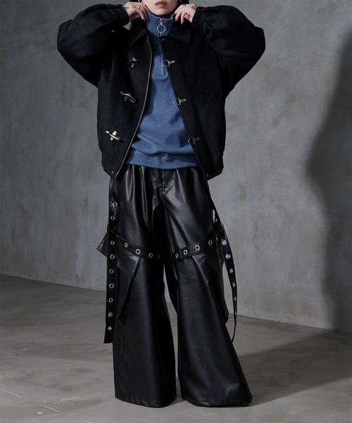 Ellno Loset(エルノロゼット)の「【Ryoooコラボ】ゴウヒハトメベルトカーゴパンツ(カーゴパンツ・メンズ・ブラック・SMALL/LARGE/MEDIUM)」の14枚目の写真