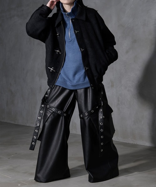 Ellno Loset(エルノロゼット)の「【Ryoooコラボ】ゴウヒハトメベルトカーゴパンツ(カーゴパンツ・メンズ・ブラック・SMALL/LARGE/MEDIUM)」の15枚目の写真