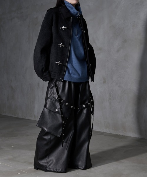 Ellno Loset(エルノロゼット)の「【Ryoooコラボ】ゴウヒハトメベルトカーゴパンツ(カーゴパンツ・メンズ・ブラック・SMALL/LARGE/MEDIUM)」の16枚目の写真