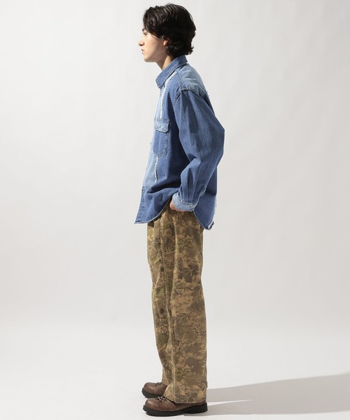niko and...（ニコアンド）の「デニムパッチワークシャツ DENIM PATCHWORK SHIRT [niko and ...JEANS]（シャツ/ブラウス・メンズ・インディゴブルー/ブラック・MEDIUM/LARGE）」の18枚目の写真