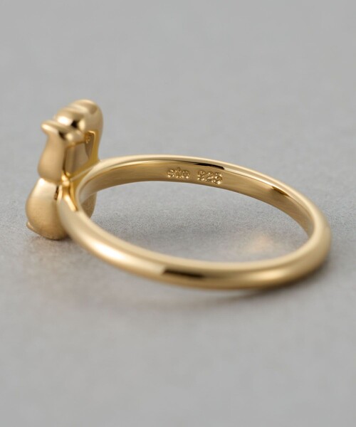 ハッピーカムカム] ビジュー ネコチャン リング（リング）｜ete（エテ