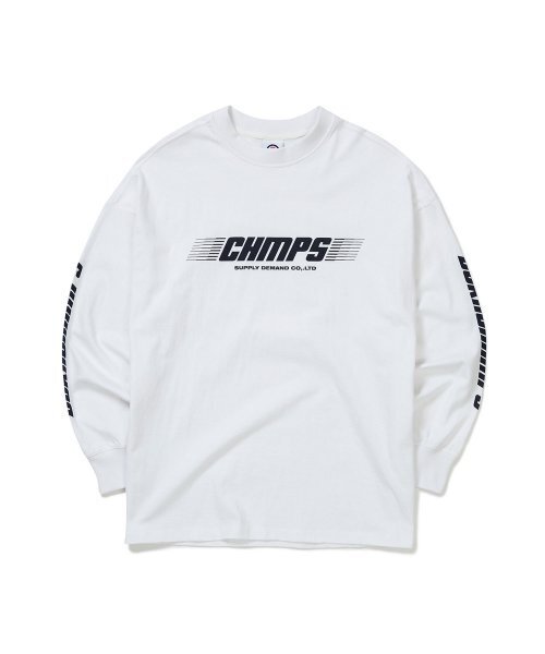BORN CHAMPS(ボーンチャンプス)の「CHAMPS Italic Logo Long Sleeve B22FT03WH(Tシャツ/カットソー・レディース・その他・LARGE)」の1枚目の写真
