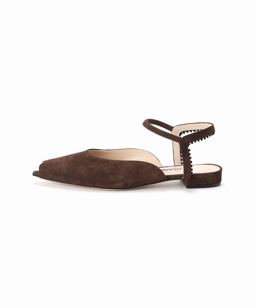 NEBULONI E（ネブローニ）の「NEBULONI.E ネブローニ Flat Sandal H;2,2cm Camo 7624（パンプス・レディース・ブラウン・39/38/36）」の5枚目の写真