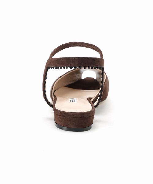 NEBULONI E（ネブローニ）の「NEBULONI.E ネブローニ Flat Sandal H;2,2cm Camo 7624（パンプス・レディース・ブラウン・39/38/36）」の6枚目の写真