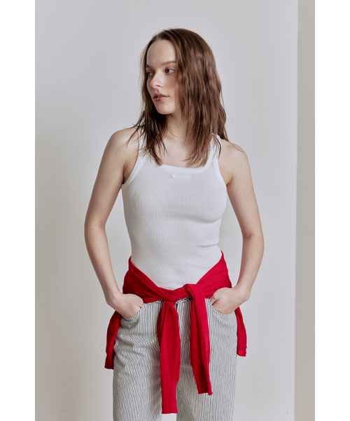 AFTERHOURS(アフターアワーズ)の「SQUARE NECK SLEEVELESS TOP (IVORY)(Tシャツ/カットソー・レディース・その他・FREE)」の3枚目の写真