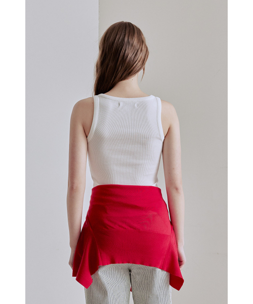 AFTERHOURS(アフターアワーズ)の「SQUARE NECK SLEEVELESS TOP (IVORY)(Tシャツ/カットソー・レディース・その他・FREE)」の4枚目の写真