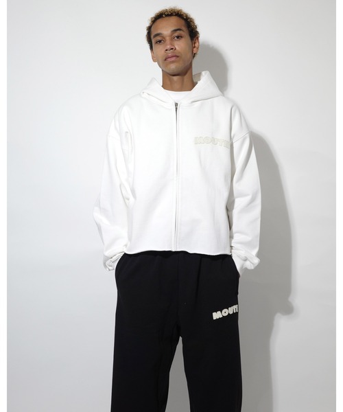 NISHIMOTO IS THE MOUTH（ニシモト イズ ザ マウス）の「WIDE ZIP SWEAT HOODIE | NISHIMOTO IS THE MOUTH（パーカー・メンズ・ホワイト/ブラック・(S/M)/L/XL）」の13枚目の写真