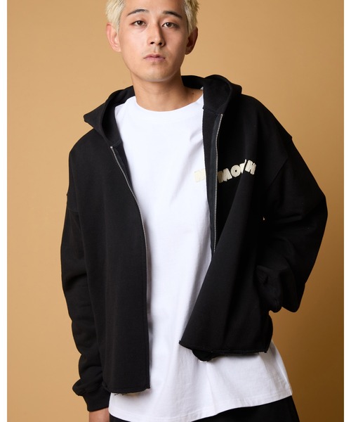 NISHIMOTO IS THE MOUTH（ニシモト イズ ザ マウス）の「WIDE ZIP SWEAT HOODIE | NISHIMOTO IS THE MOUTH（パーカー・メンズ・ホワイト/ブラック・(S/M)/L/XL）」の3枚目の写真