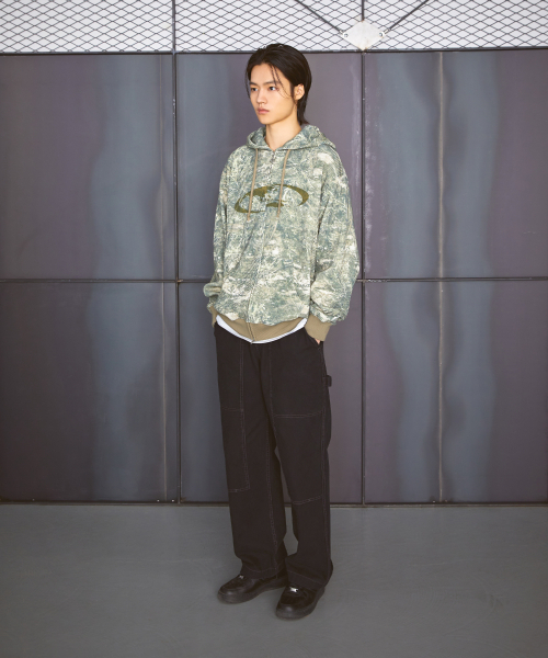 LMCの「OVAL GLOBE WAFFLE ZIP-UP HOODIE multi(パーカー・レディース・その他・S/M/L/XL)」の9枚目の写真