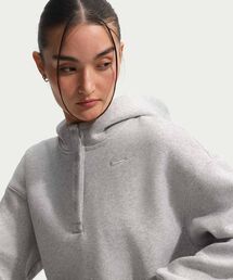 NIKE（ナイキ）の「ナイキ フェニックス フリース ウィメンズ オーバーサイズド クロップド パーカー   Nike Phoenix Fleece Women's Oversized Cropped Hoodie IF0259-043 Pure Platinum（パーカー）」