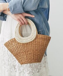 Ｓ ベージュかごバッグ ベージュ 大きめ かごバッグ（ベージュ系）ファッション通販 - ZOZOTOWN