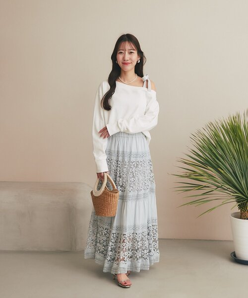 La boutique BonBon（ラブティックボンボン）の「パールハンドルバスケットS/チェーン付（かごバッグ・レディース・ベージュ・FREE）」の5枚目の写真