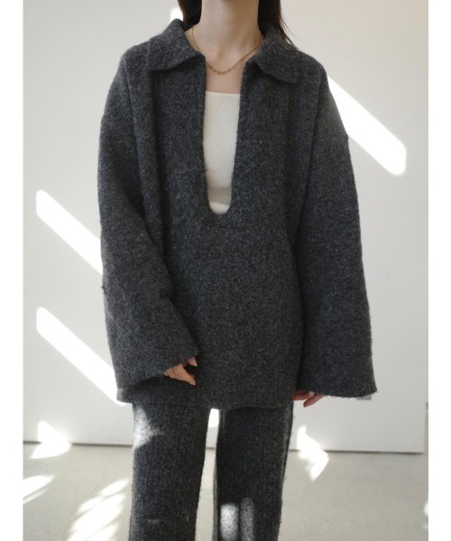 amel(エイメル)の「リラックスニットセットアップ / チャコール(デニムパンツ・レディース・チャコールグレー・FREE)」の10枚目の写真