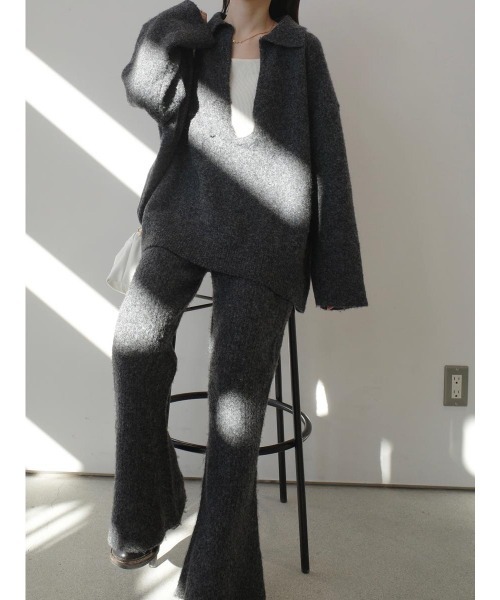 amel(エイメル)の「リラックスニットセットアップ / チャコール(デニムパンツ・レディース・チャコールグレー・FREE)」の17枚目の写真