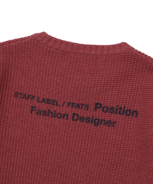 NICE GHOST CLUB（ナイスゴーストクラブ）の「FFATS POSITION KNIT_RED(NG2EFUK611A)（ニット/セーター・レディース・レッド・S/M/L）」の7枚目の写真