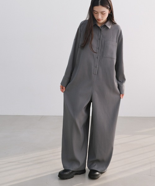 セール】長袖シャツオールインワン（サロペット/オーバーオール