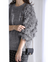 La TOTALITE | 【洗える】ラメジャガードフリンジプルオーバー(ニット/セーター)