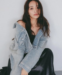 AJUGA.（アジュガ）の「デニムライク ショートジャケット（デニムジャケット）」