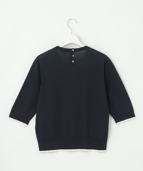 J.PRESS(ジェイプレス)の「【アンサンブル着用可】BASIC HT COTTON クルーネック ニット(ニット/セーター・レディース・スカイブルー系/ネイビー系/ピンク系・T13/T15)」の21枚目の写真
