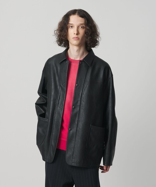 レザーライク カバーオール（ブルゾン）｜MONKEY TIME（モンキータイム