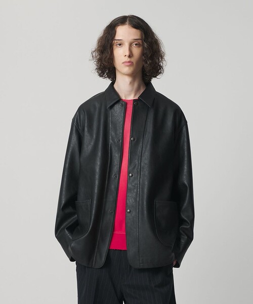 レザーライク カバーオール（ブルゾン）｜MONKEY TIME（モンキータイム