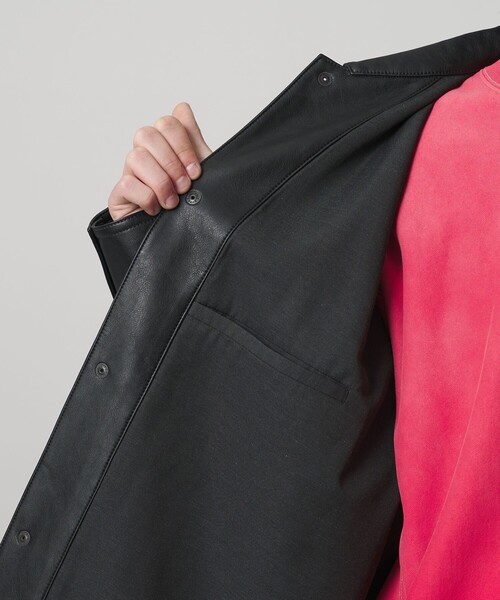 MONKEY TIME（モンキータイム）の「レザーライク カバーオール（ブルゾン・メンズ・ブラック・XL/L/M/S）」の10枚目の写真