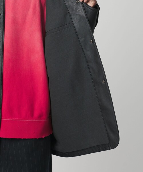 MONKEY TIME（モンキータイム）の「レザーライク カバーオール（ブルゾン・メンズ・ブラック・XL/L/M/S）」の11枚目の写真