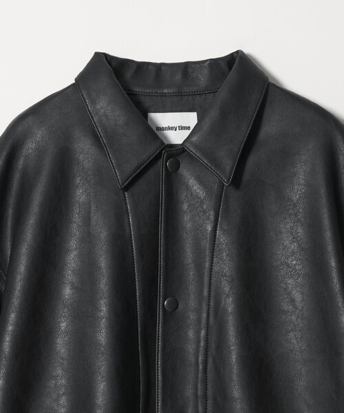 MONKEY TIME（モンキータイム）の「レザーライク カバーオール（ブルゾン・メンズ・ブラック・XL/L/M/S）」の18枚目の写真