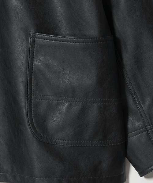 MONKEY TIME（モンキータイム）の「レザーライク カバーオール（ブルゾン・メンズ・ブラック・XL/L/M/S）」の20枚目の写真