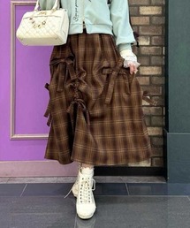 リボン×タック×ドロストスカート