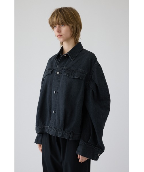 RIM.ARK（リムアーク）の「Big puff sleeve denim JK ビッグ パフ スリーブ デニム ジャケット（デニムジャケット・レディース・ブラック/ブルー・38/36）」の16枚目の写真