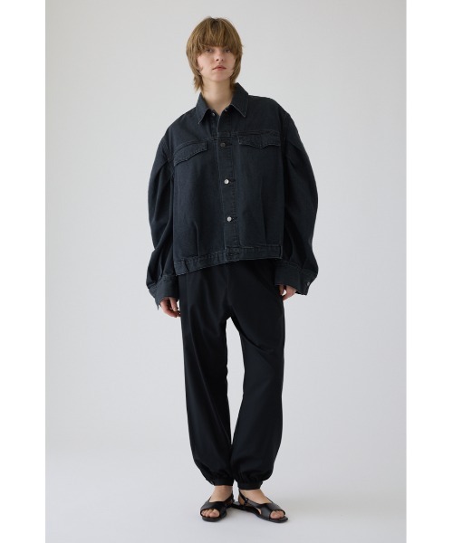 RIM.ARK（リムアーク）の「Big puff sleeve denim JK ビッグ パフ スリーブ デニム ジャケット（デニムジャケット・レディース・ブラック/ブルー・38/36）」の12枚目の写真