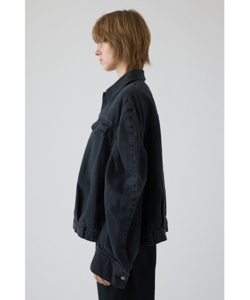 RIM.ARK（リムアーク）の「Big puff sleeve denim JK ビッグ パフ スリーブ デニム ジャケット（デニムジャケット・レディース・ブラック/ブルー・38/36）」の10枚目の写真