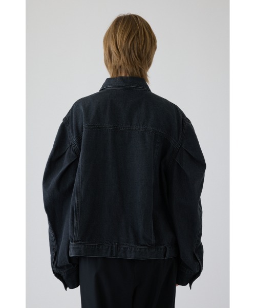 RIM.ARK（リムアーク）の「Big puff sleeve denim JK ビッグ パフ スリーブ デニム ジャケット（デニムジャケット・レディース・ブラック/ブルー・38/36）」の9枚目の写真