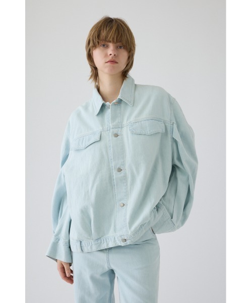 RIM.ARK（リムアーク）の「Big puff sleeve denim JK ビッグ パフ スリーブ デニム ジャケット（デニムジャケット・レディース・ブラック/ブルー・38/36）」の6枚目の写真